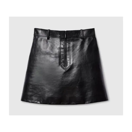 GUCCI レザー ミニスカート