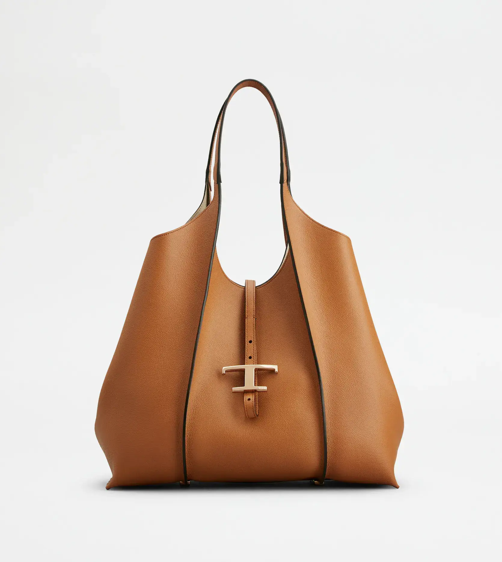 TOD’S T タイムレス レザー ショッピングバッグ ミディアム