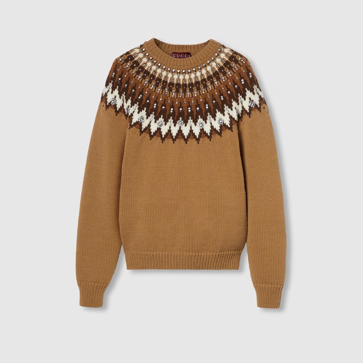 GUCCI Norwegian wool jacquard sweater