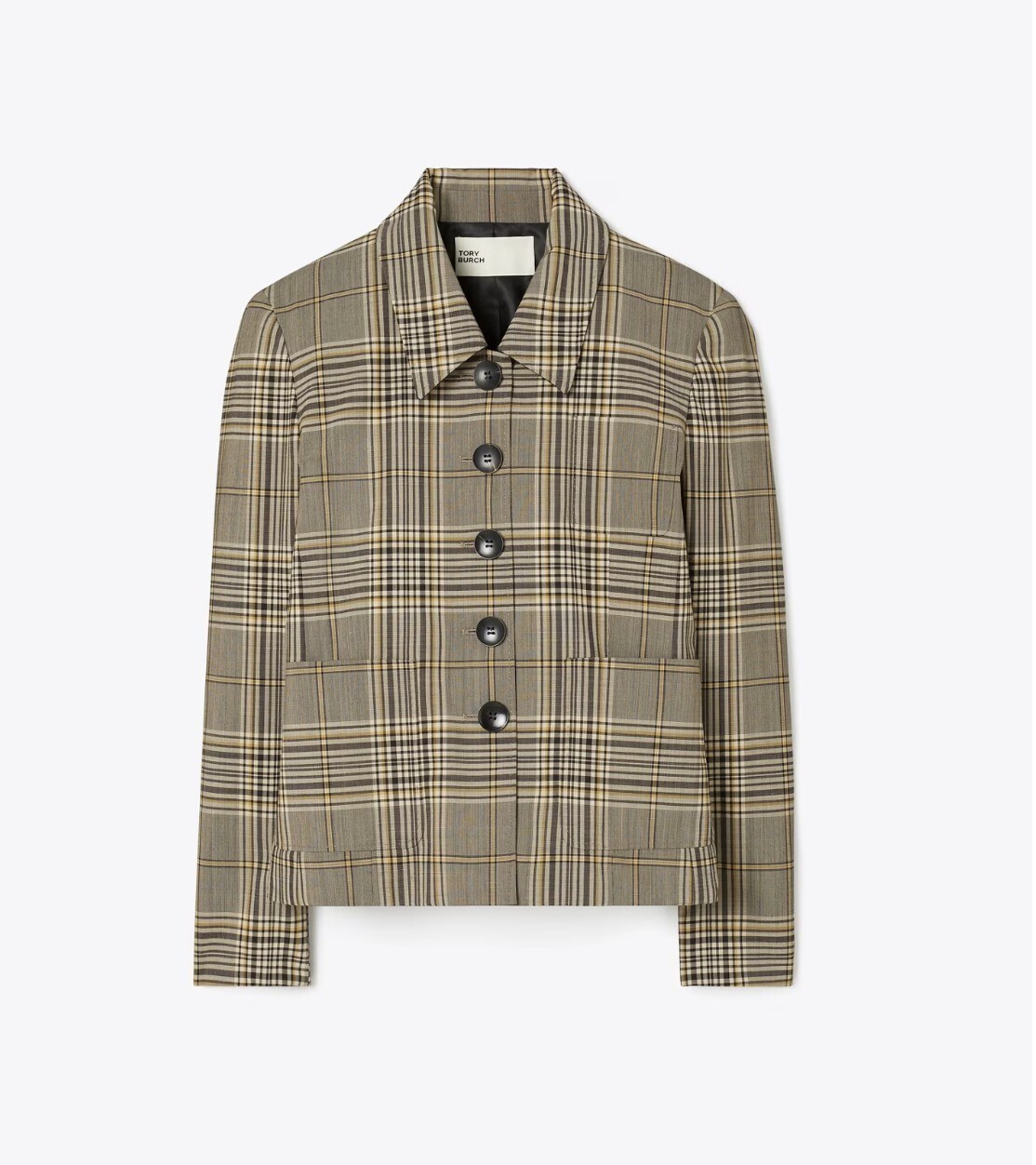 Tory Burch プレイド ウールジャケット