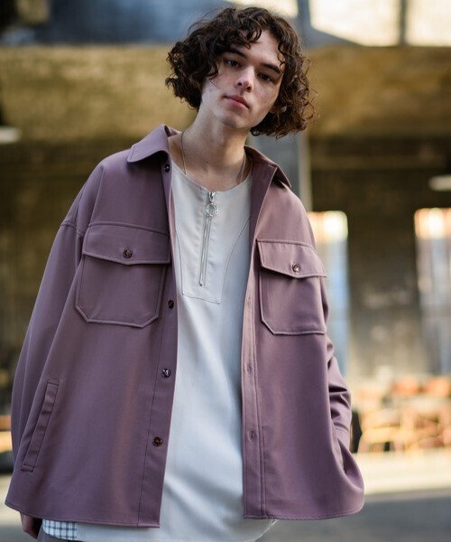 CASPER JOHN Drape Chief Petty Officer Shirts/ドレープCPOシャツ