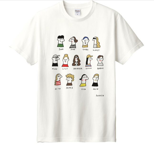 Hoimi Tシャツ/sususu brooch people