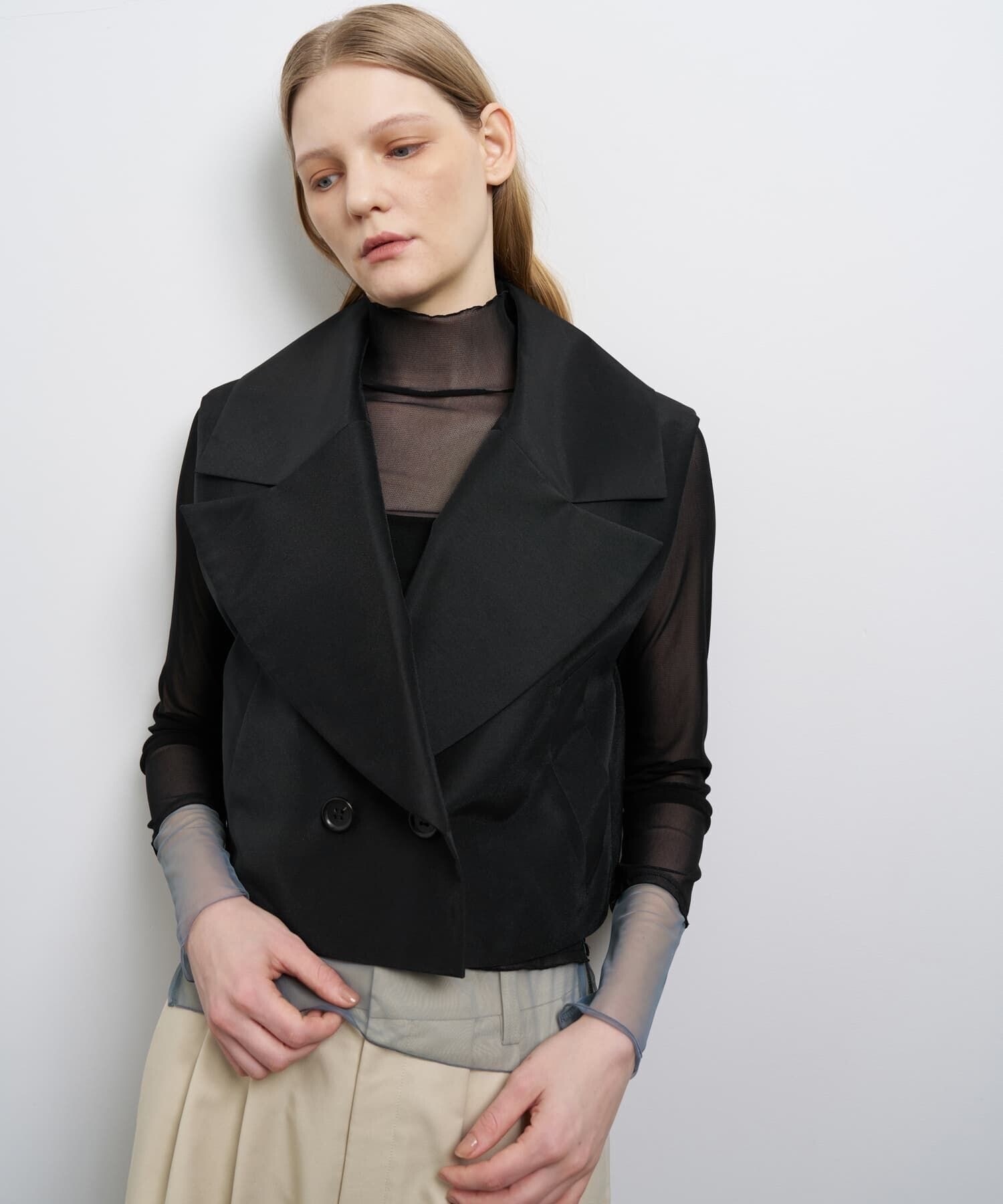 LANVIN en Bleu シアーショートベスト