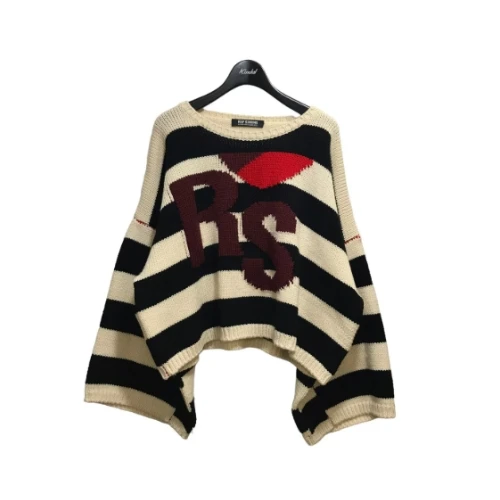 Raf Simons Loose Fit Cropped Jacquard RS Knit