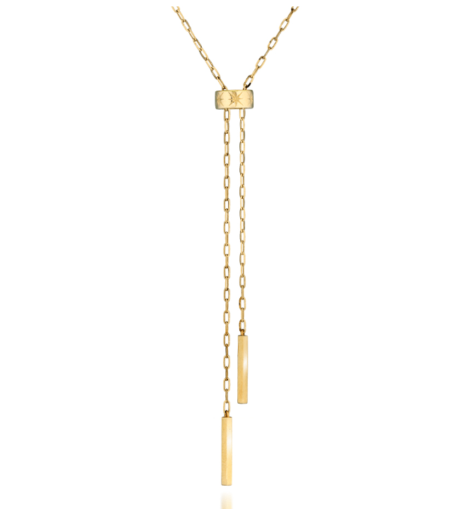 STAR JEWELRY K10 ネックレス *SLIDE LARIAT NECKLACE