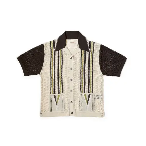 KAPITAL 12G Mesh Knit TENNESSEE Cuba Polo