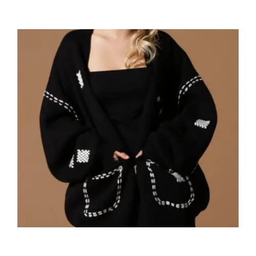 Danke Schon HAND STITCH KNIT CARDIGAN