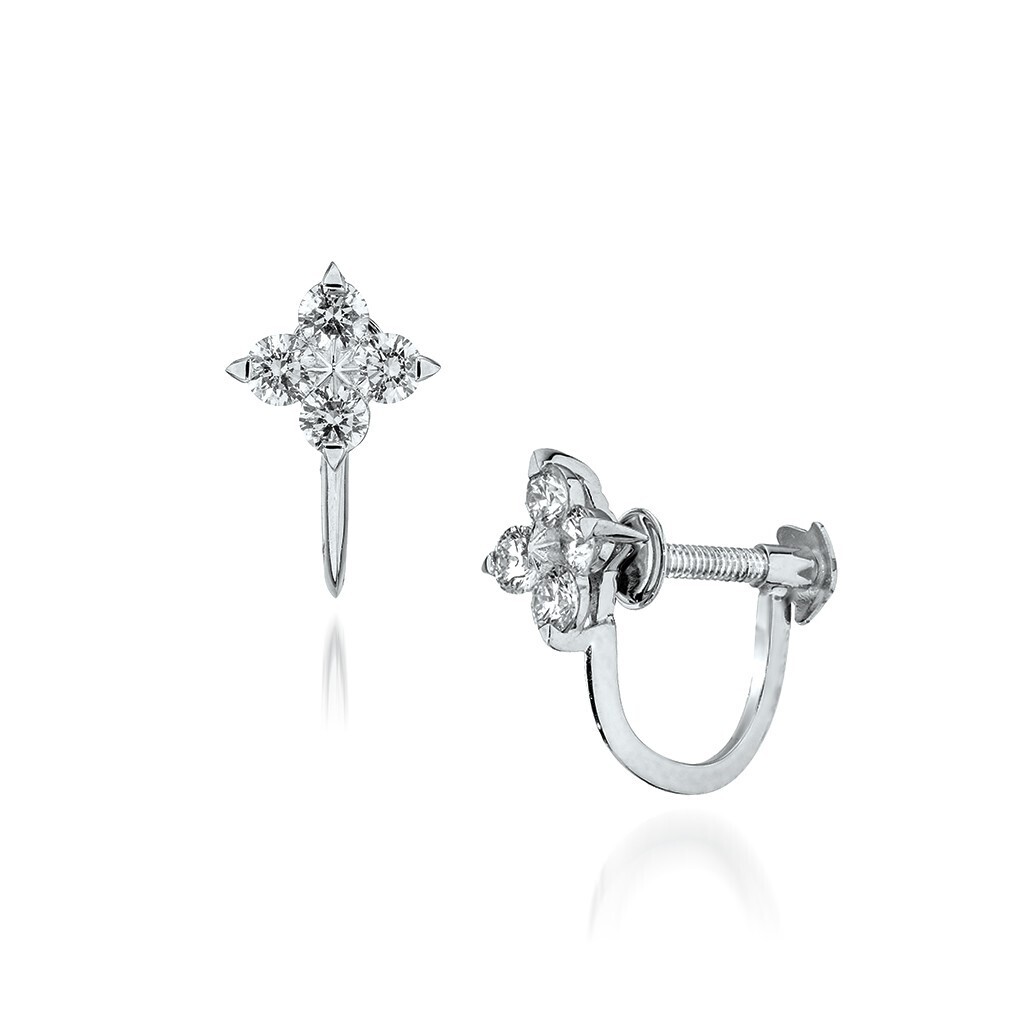 STAR JEWELRY Pt950 イヤリング BRIGHTEST STAR