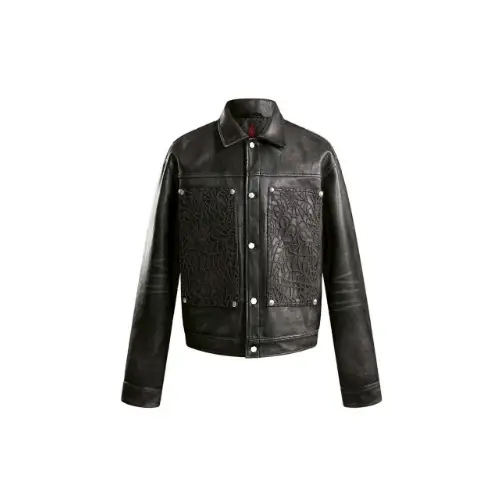 The Boy Has No Patience BLOOD MOON NIGHT SPIDER WEB LEATHER JACKET