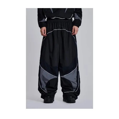Jaded London Black Panelled Vapor Joggers