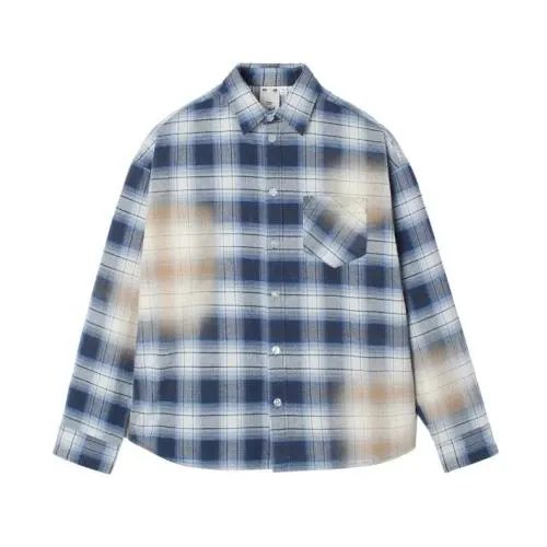 X-girl BLEACHED PLAID L/S SHIRT