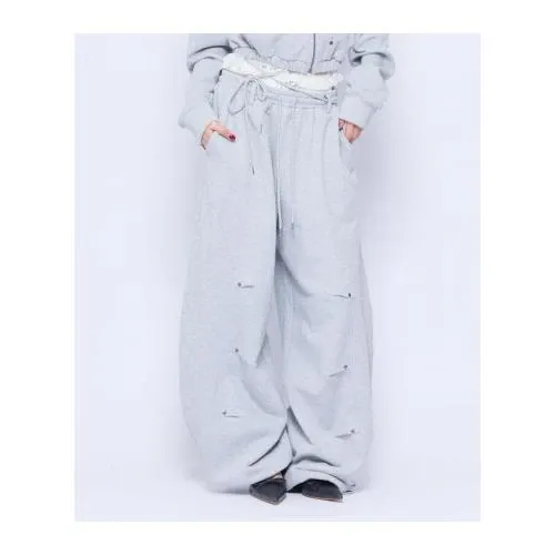 ACLENT Double Waist Curve Sweat Pants