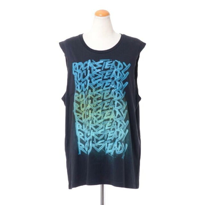 Faith Connexion ノースリーブロックタグTシャツ