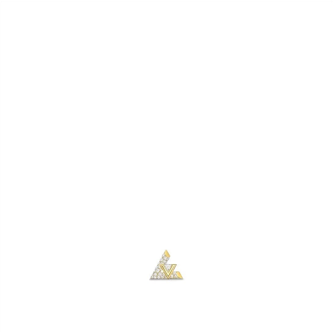 LOUIS VUITTON ピアス LV ヴォルト ワン (イエローゴールド×ダイヤモンド)