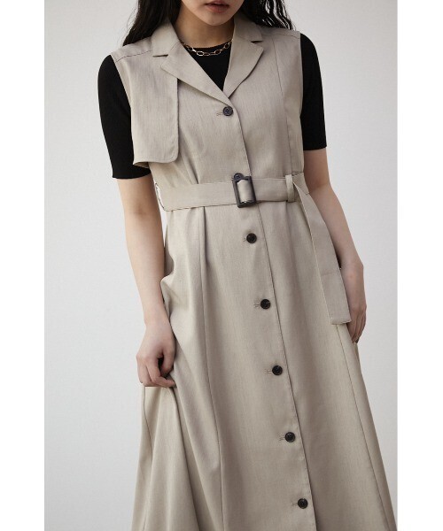 AZUL by moussy SINGLE FLAP GILET ONEPIECE