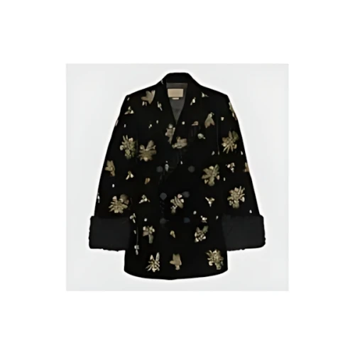 GUCCI エンブロイダリー付き ベルベット ジャケット