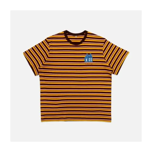 KHOKI Hand-Embroidered Stripe T-Shirt