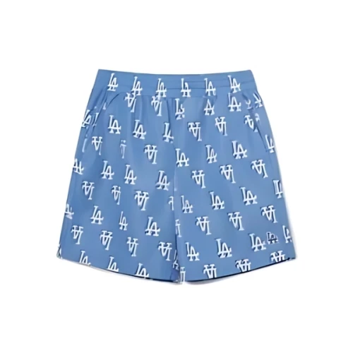 MLB Korea Classic Monogram Front Panel Pattern 5 Woven Shorts