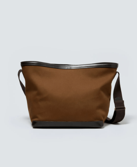 AURALEE レザー切替 ショルダーバッグ