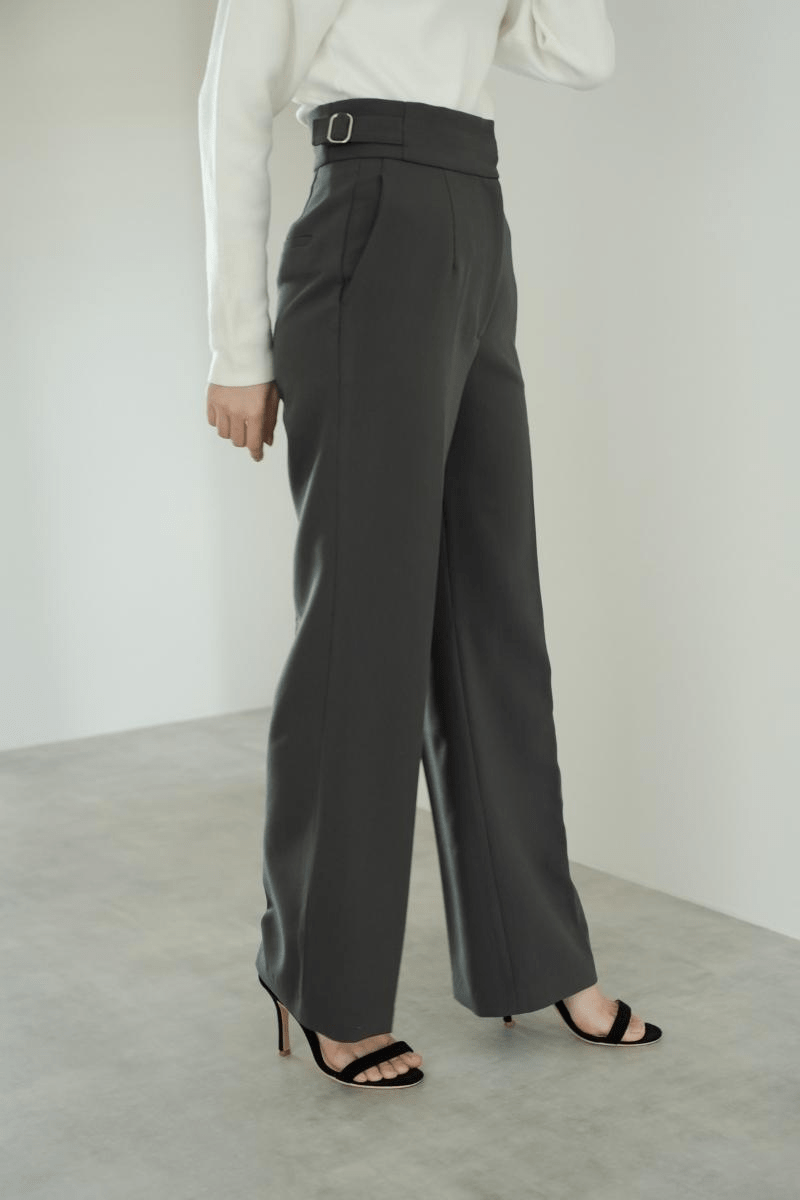 maison de Dolce. ストレートスラックスパンツ【gray】S