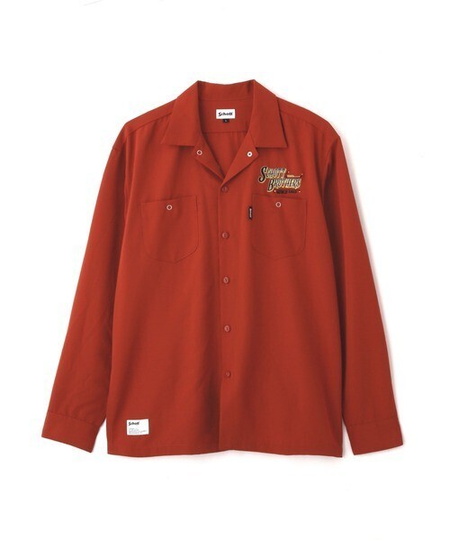 schott Schott/ショット/LS TC SHIRT BARBER EMB/バーバーロゴ刺繍 ワークシャツ