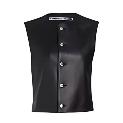 Alexander Wang Shrunken ノースリーブ レザートップ