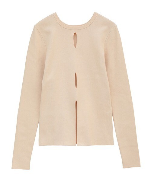CLANE W FACE HOLE KNIT TOPS