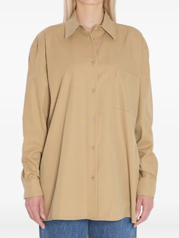 THE Row buttoned pocketed shirt
