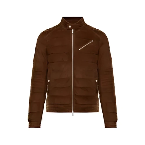 Moncler RAVNI Suede light down jacket