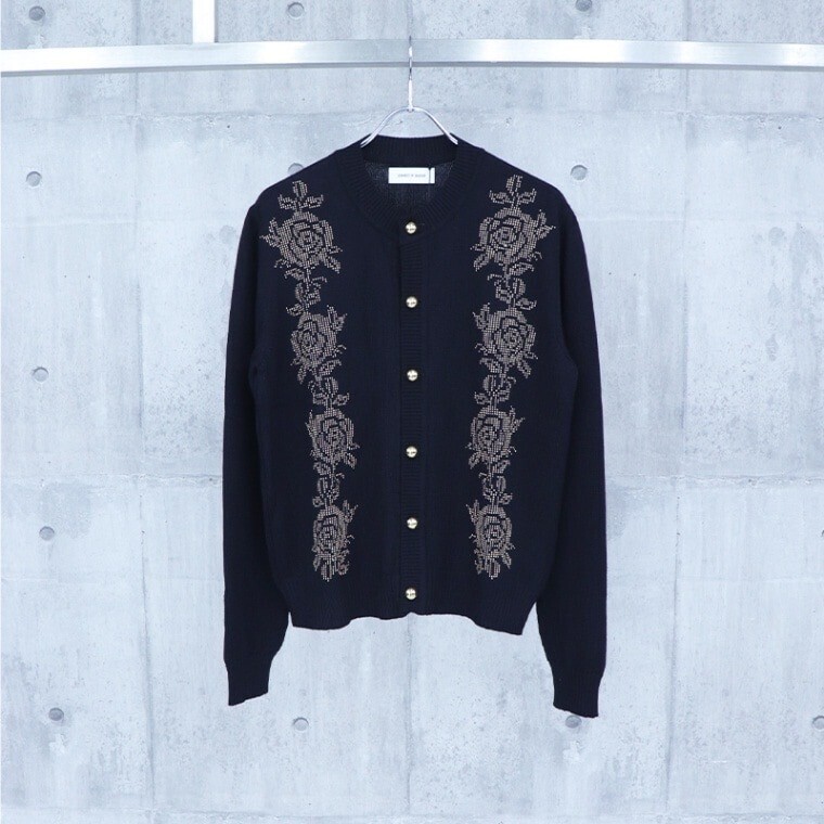 ERNEST W. BAKER EWB ROSE STUDDED CARDIGAN