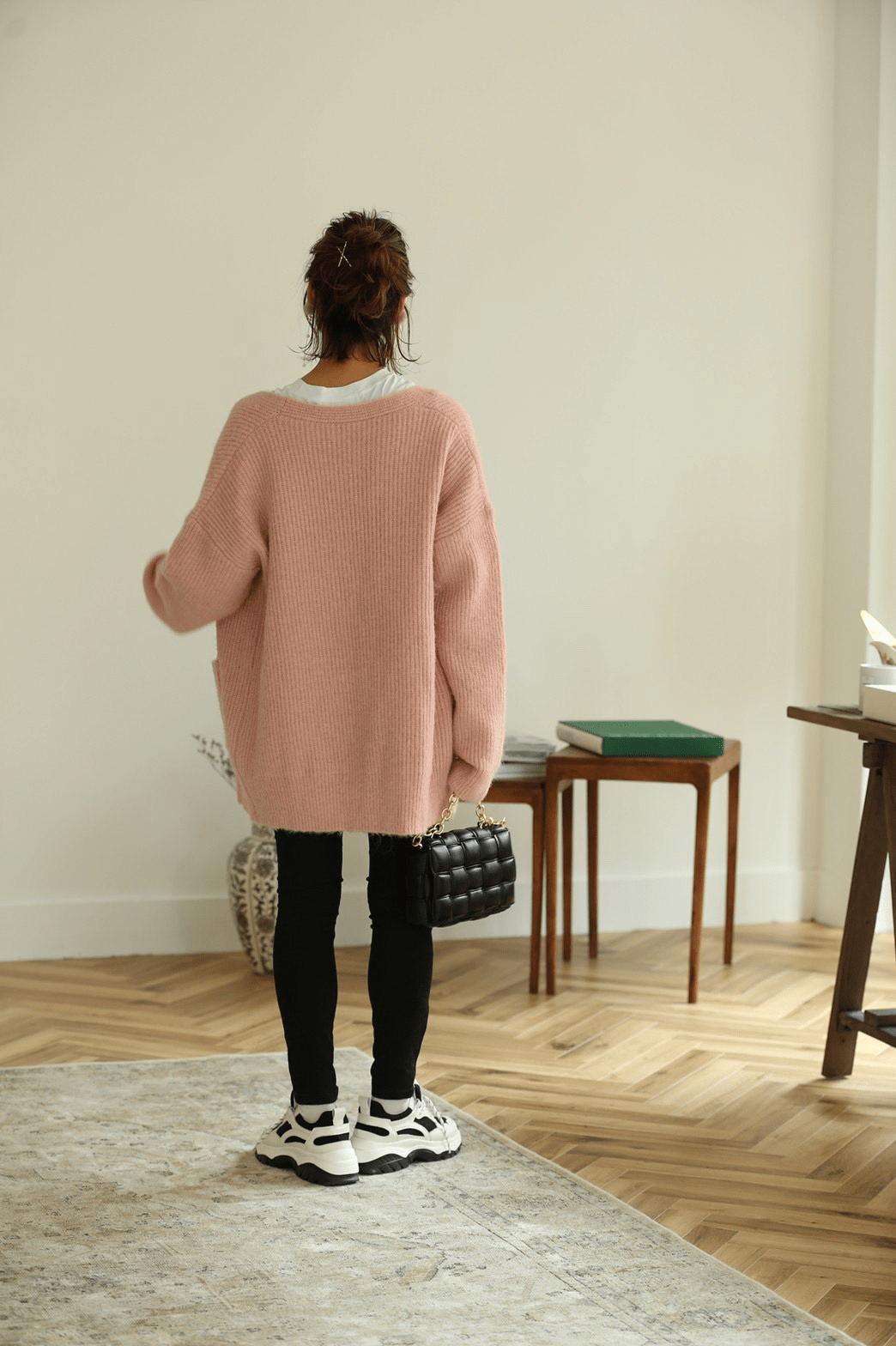 mite loose knit cardigan