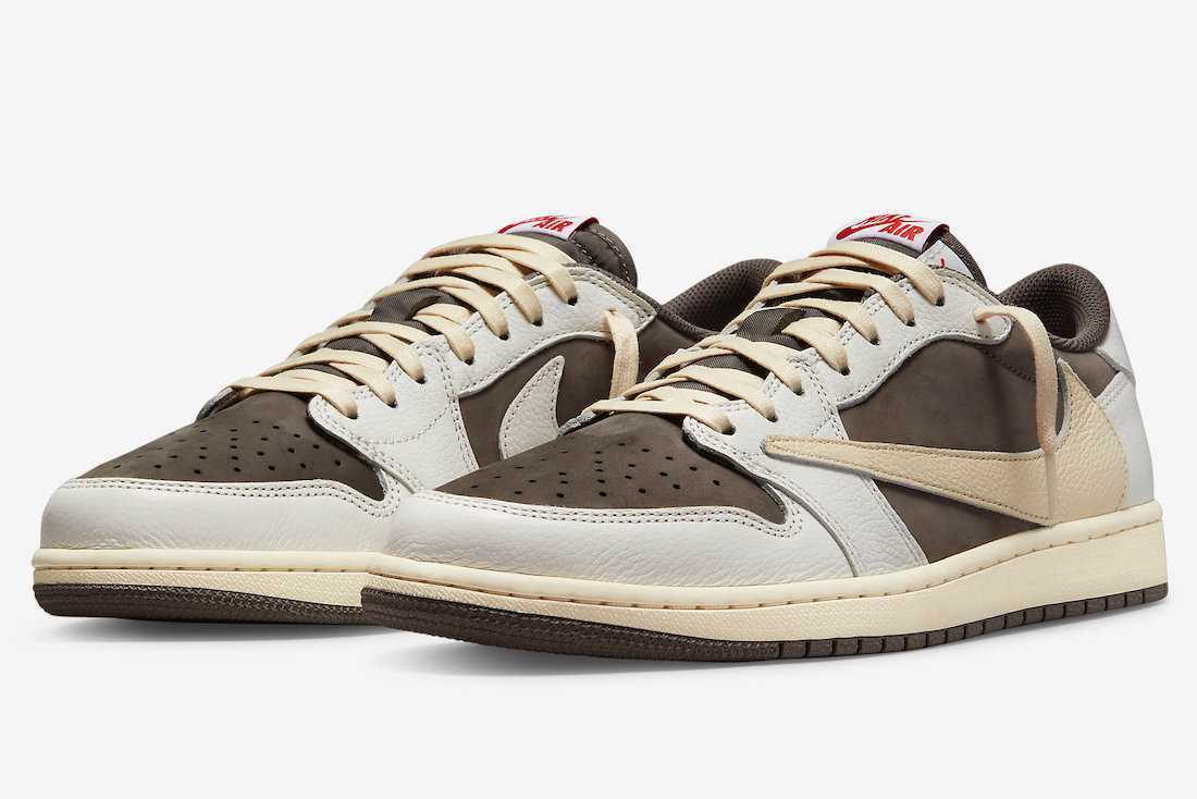 Travis Scott × Nike Air Jordan 1 Low "Reverse Mocha/Sail and Ridgerock"