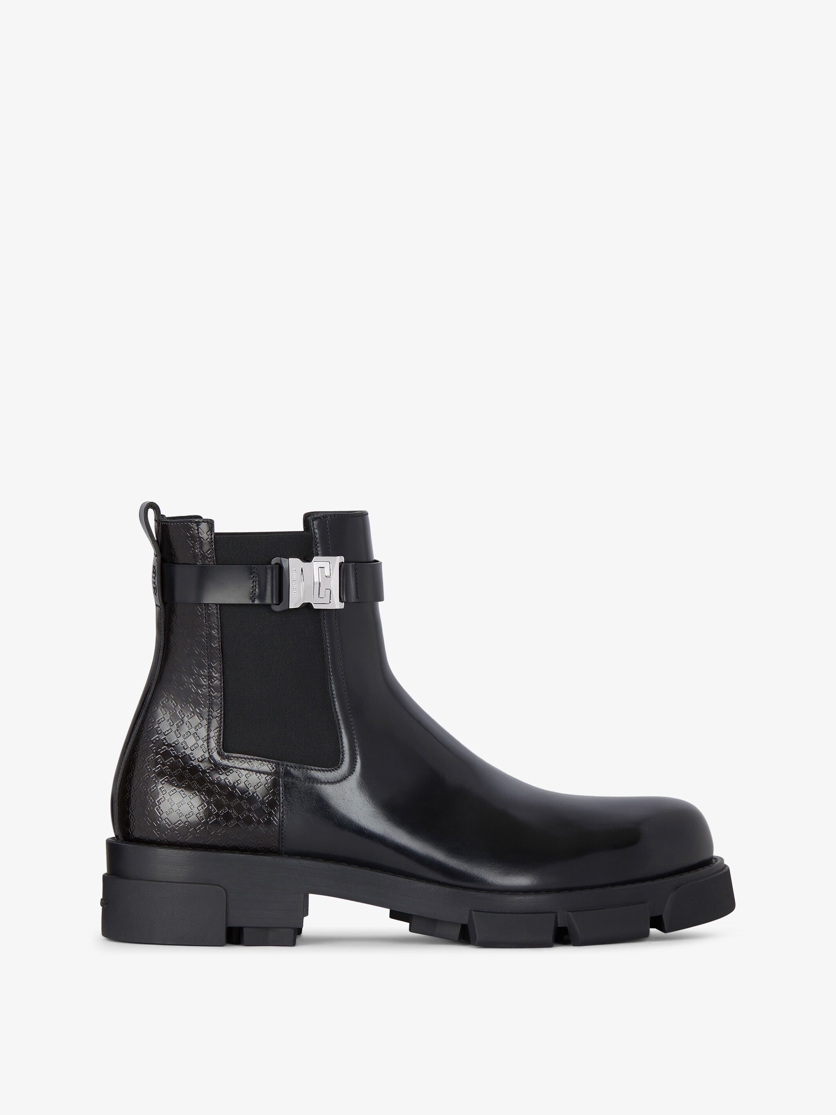 GIVENCHY テラ レザー チェルシーブーツ