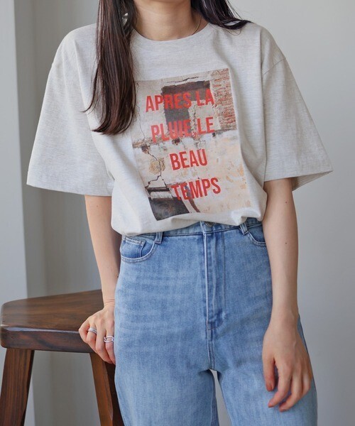 LIAN フォトプリントロゴTシャツ
