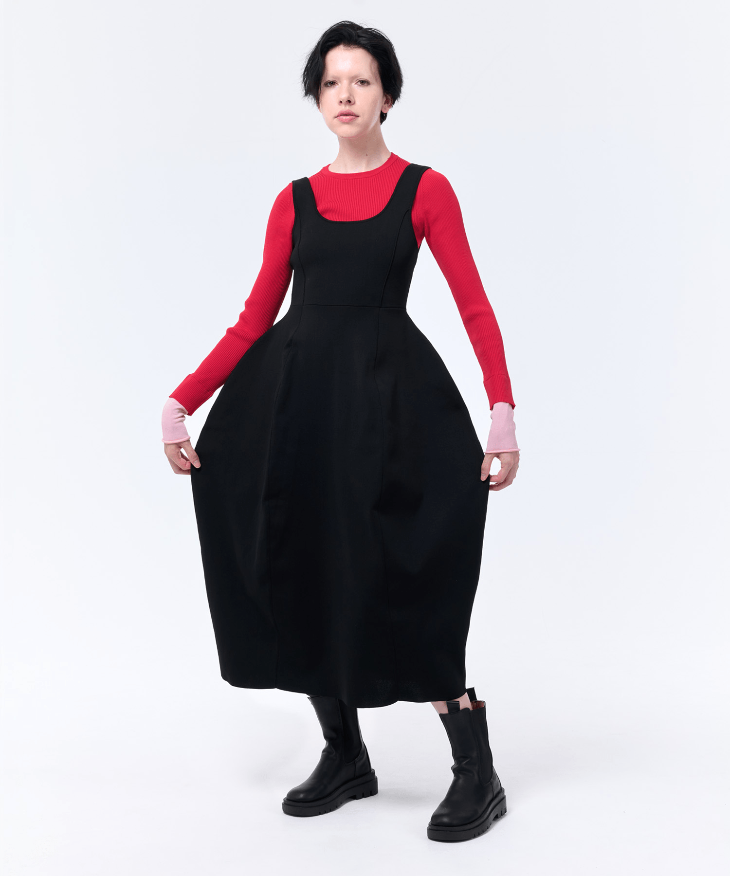 LAEMUSE LANTERN SKIRT DRESS