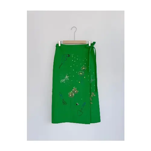 MUVEIL ガーデニング刺繍スカート