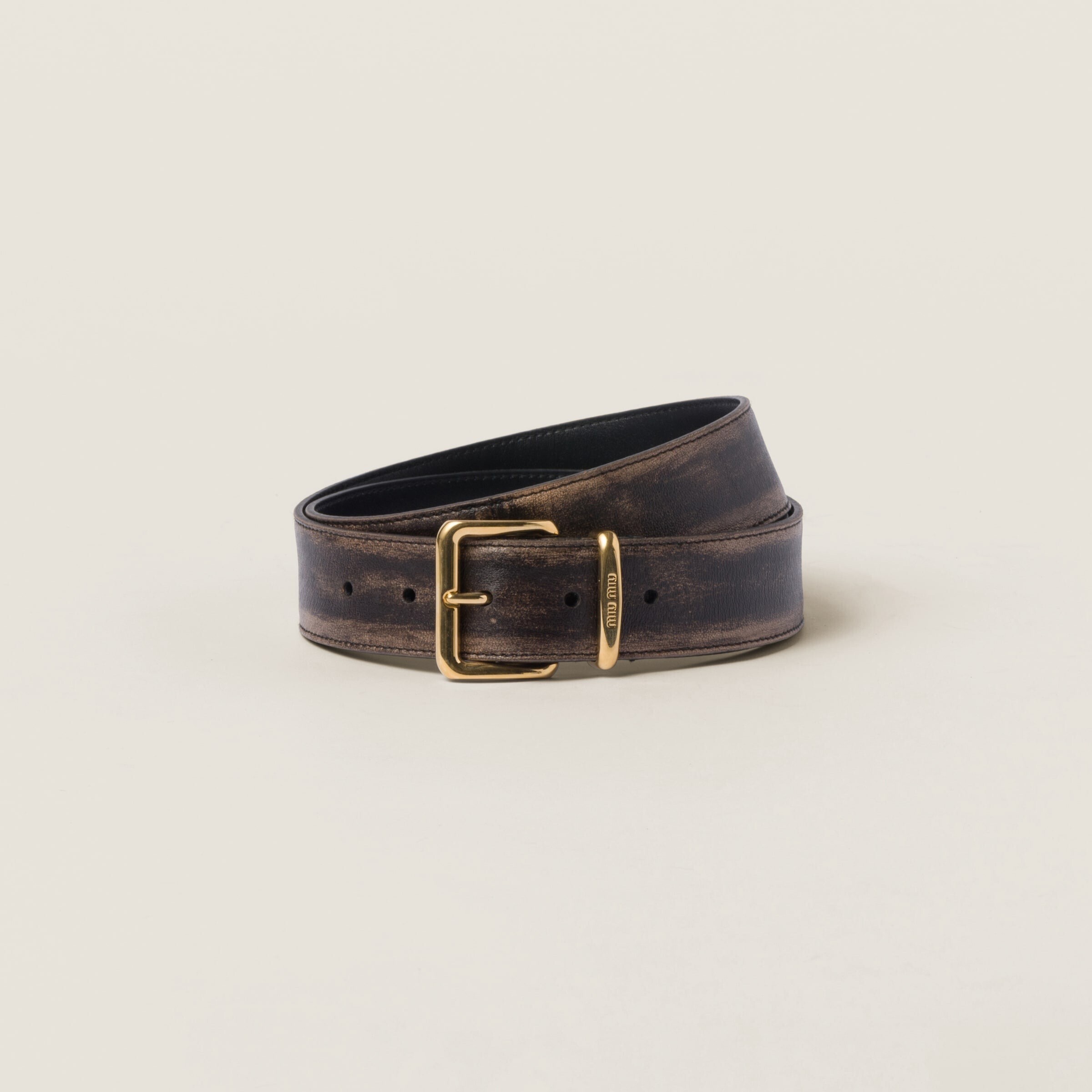 Miu Miu ナッパレザー ベルト