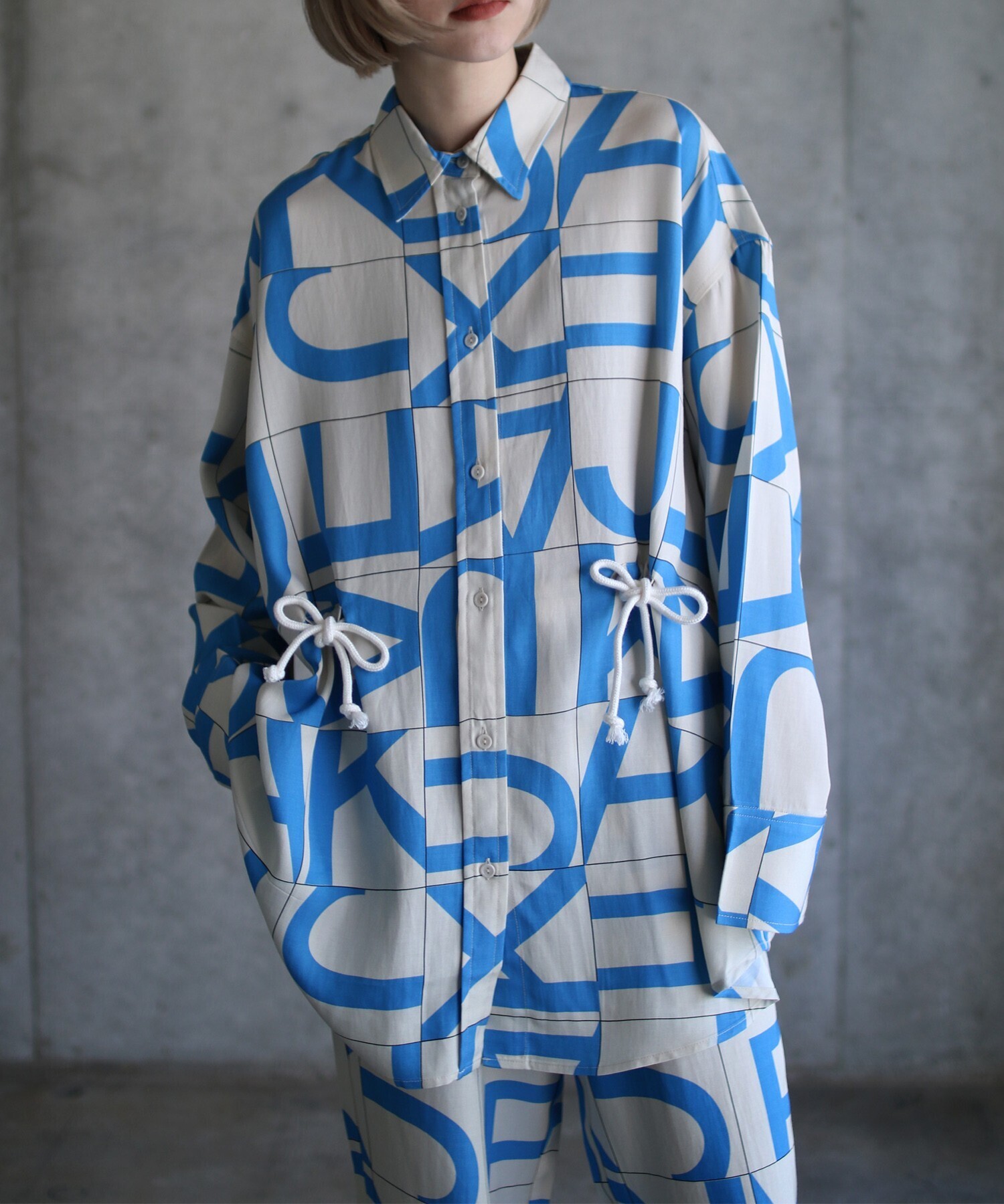 Jakke MARION SHIRT BLUE PRINT