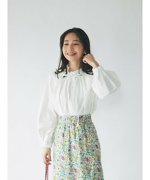 La boutique BonBon フリルリボンブラウス
