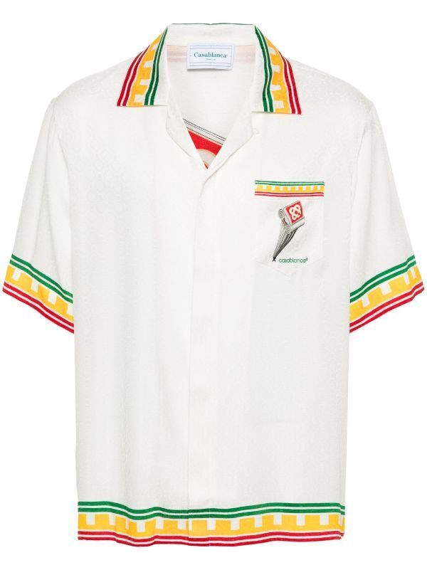 Casablanca Logo Monogram Pattern Shirt