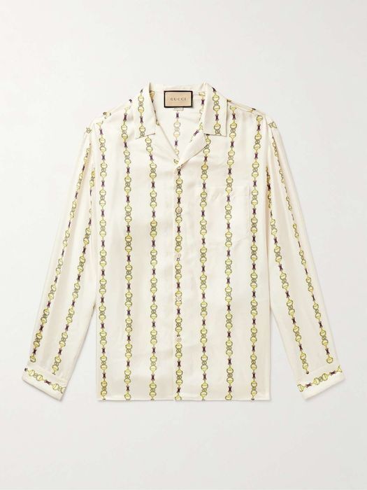 GUCCI シルクツイル シャツ