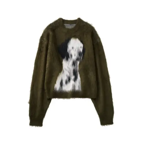 Knuth Marf dalmatian shaggy knit