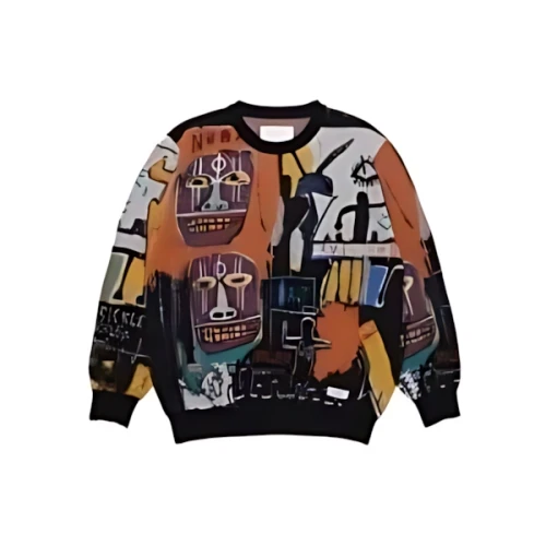 WACKO MARIA JEAN-MICHEL BASQUIAT / CREW NECK SWEATER ( TYPE-2 )