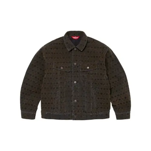 Supreme Flocked Denim Trucker Jacket