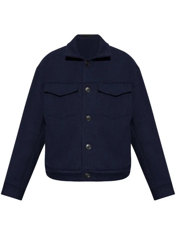 EMPORIO ARMANI embossed motif jacket