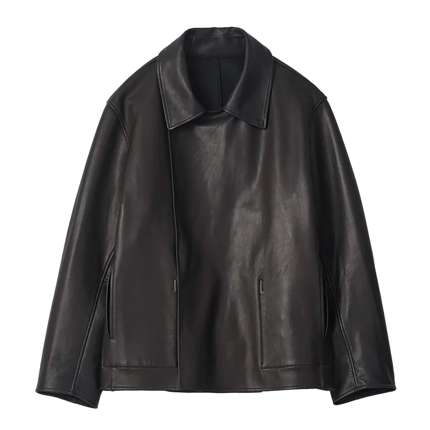 ssstein BONDED LEATHER SHORT JACKET