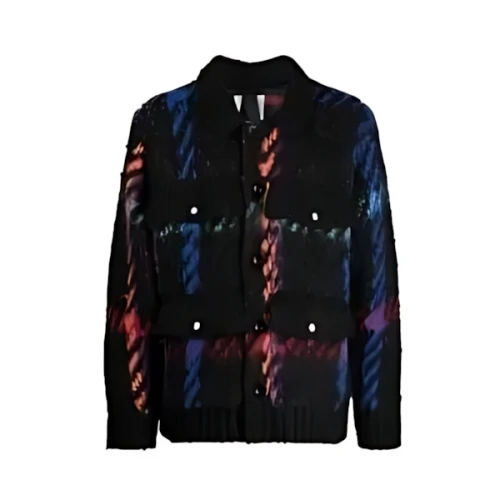 sacai Jacquard Knit Blouson