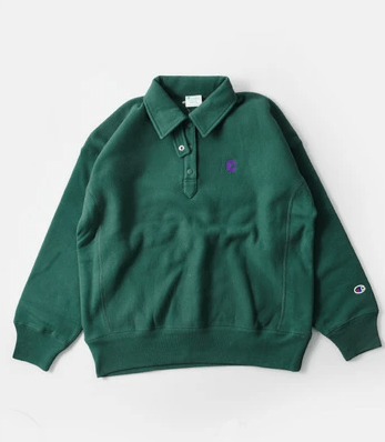 Champion リバースウィーブ ハーフスナップ スウェット シャツ