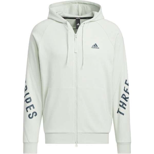 adidas ワーディング ルーズフィット フレンチテリー フルジップパーカー