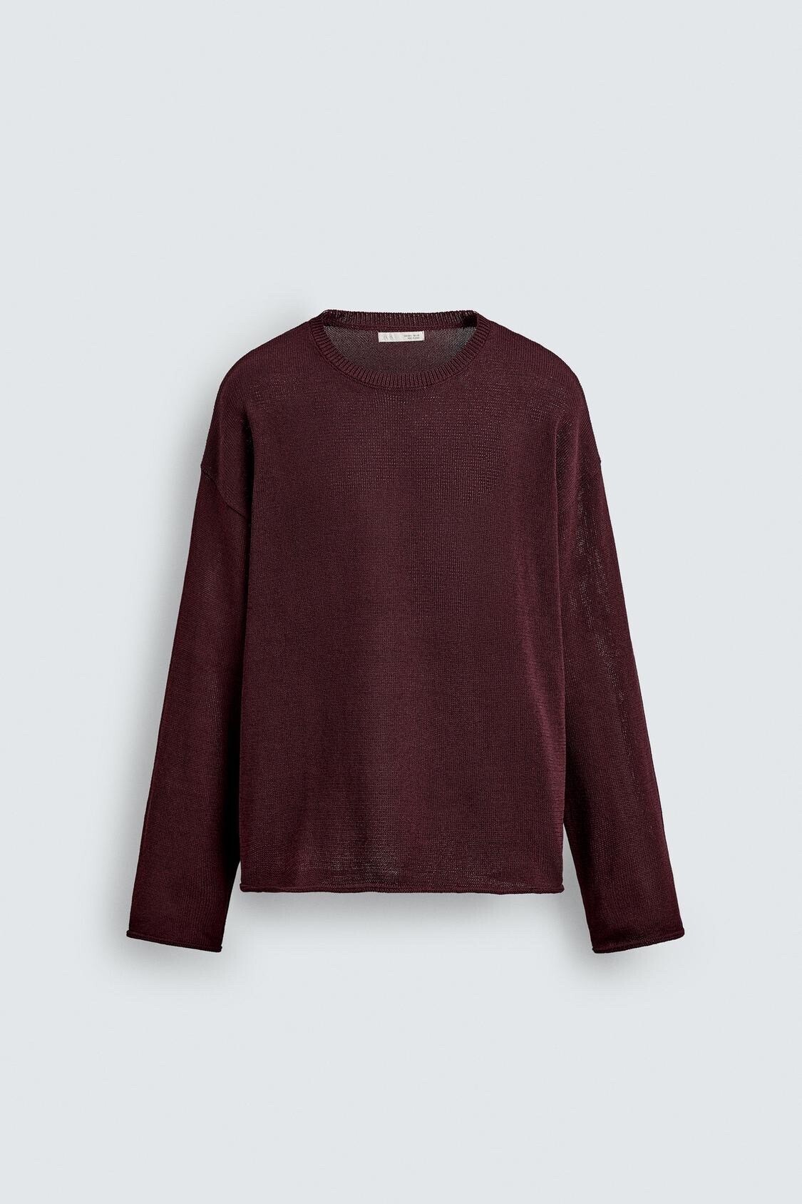 ZARA テクスチャー素材セーター、ターンアップ仕上げ